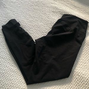 Abercrombie Black Leggings with Cut Outs